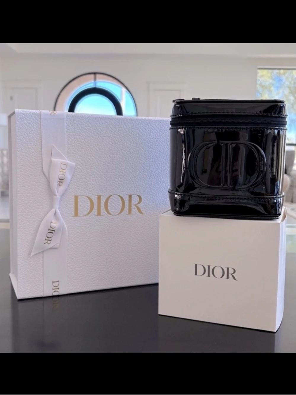 DIOR Black Vanity Case/Pouch